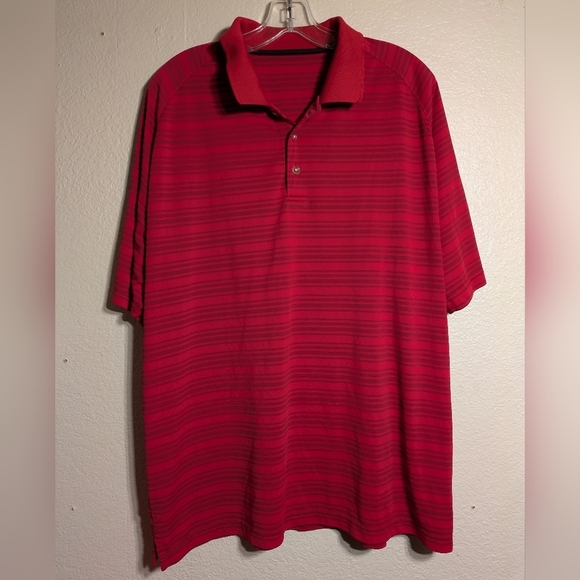 slazenger Men's Red Striped Polo Shirt Size Xl Pre-owned - Picture 1 of 5